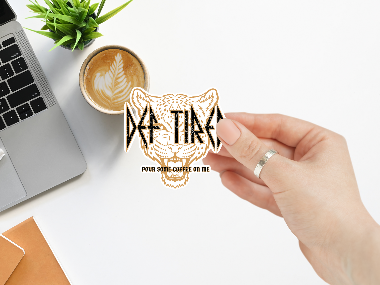 Def Tired - Pour Some Coffee On Me Sticker