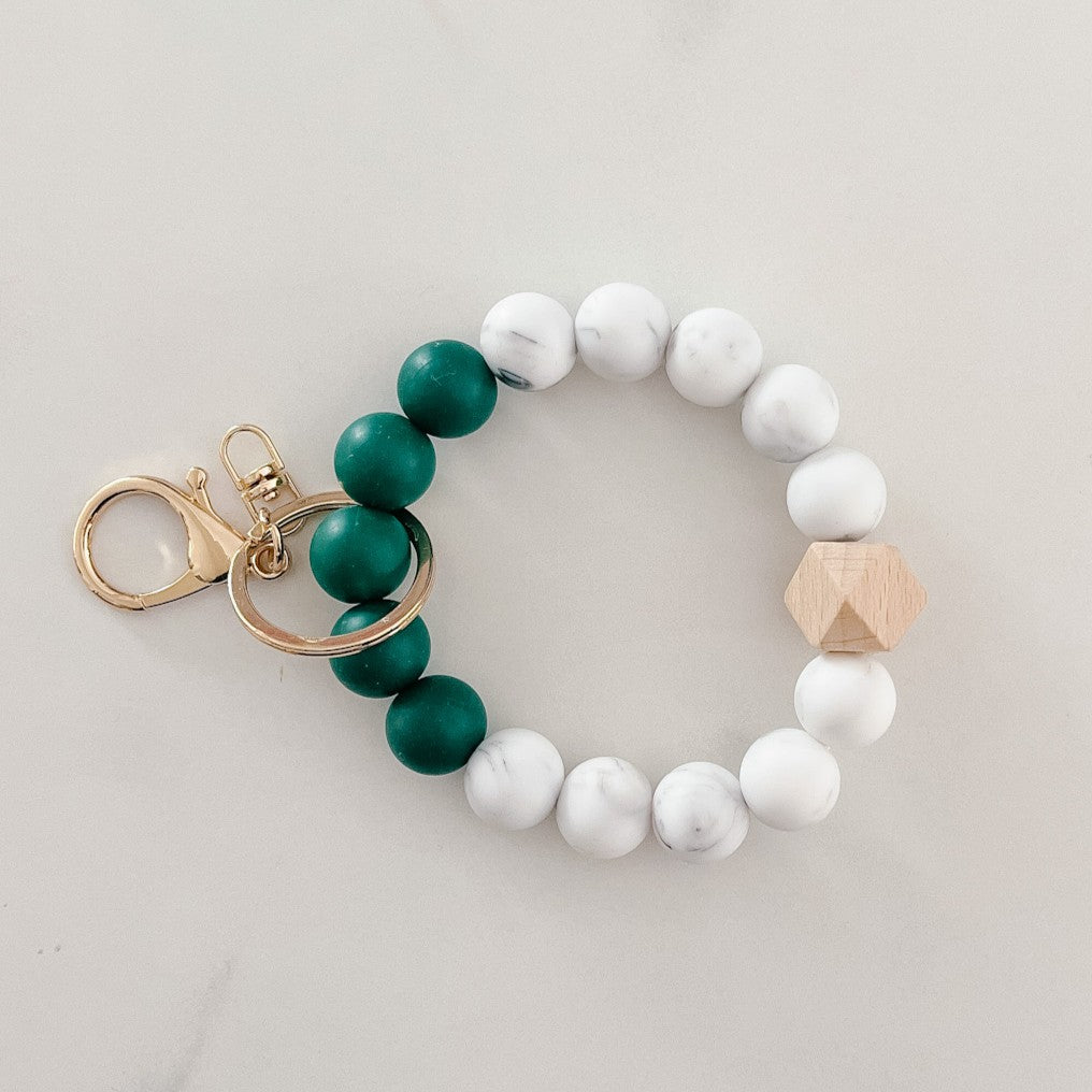 Wristlet Keychain - Forest & Marble