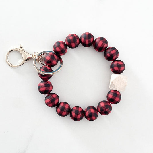 Wristlet Keychain - Buffalo Plaid