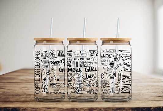 Gilmore Doodle "Beer" Can Glass