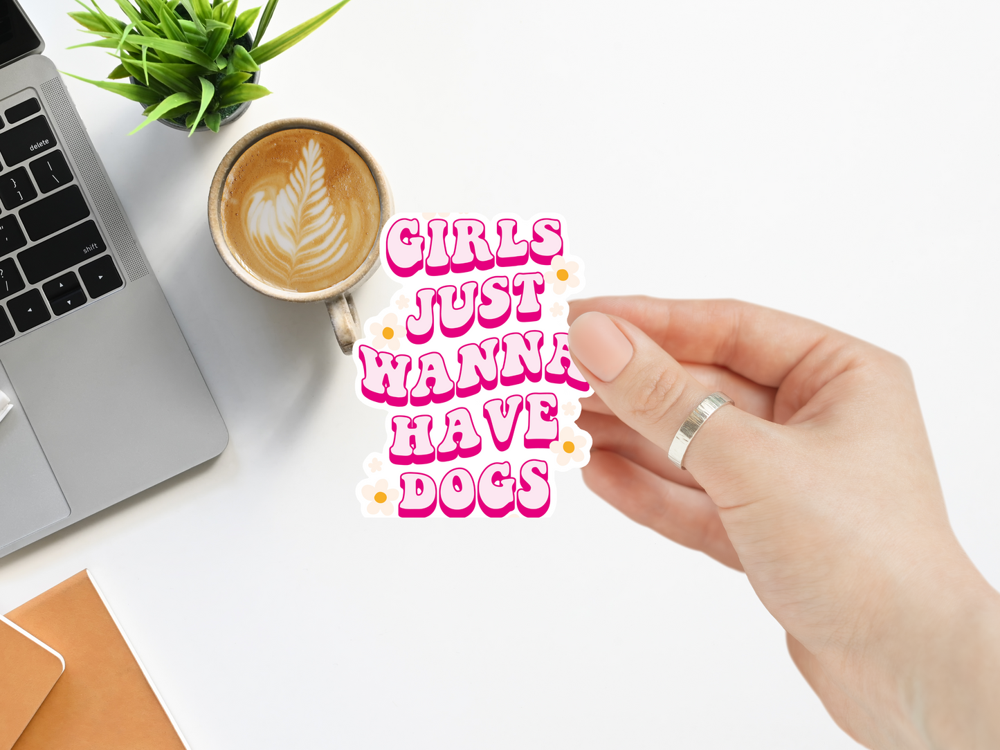 Girls Just Wanna Have Dogs Sticker