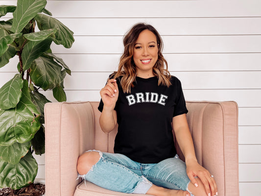 Varsity Bride T-Shirt - Black